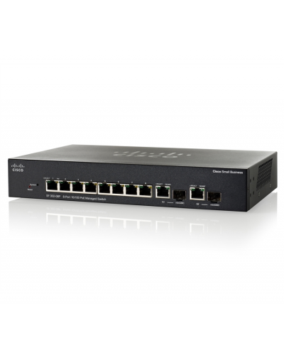 Cisco SF302-08P 8-port 10/100 PoE Managed Switch w/Gig Uplinks